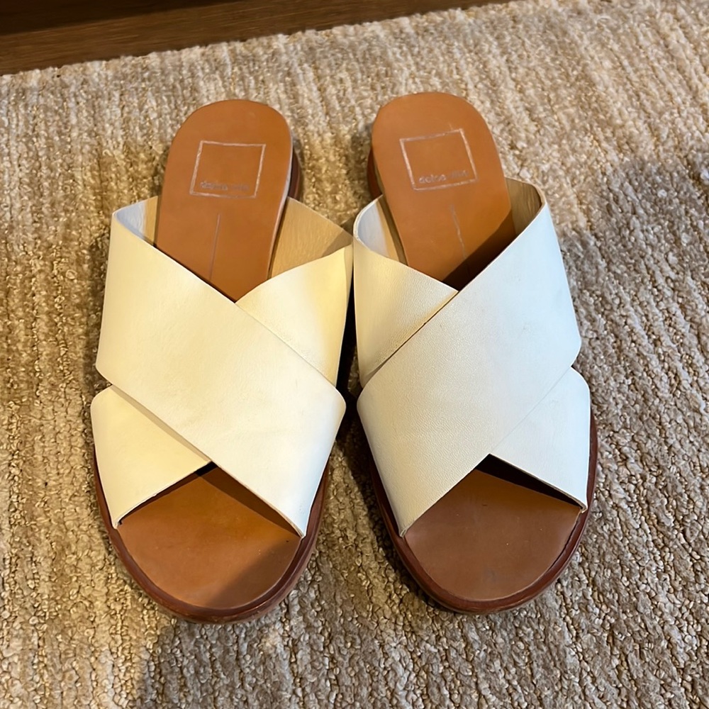 Dolce Vita Sandals Cross Leather Sandals!